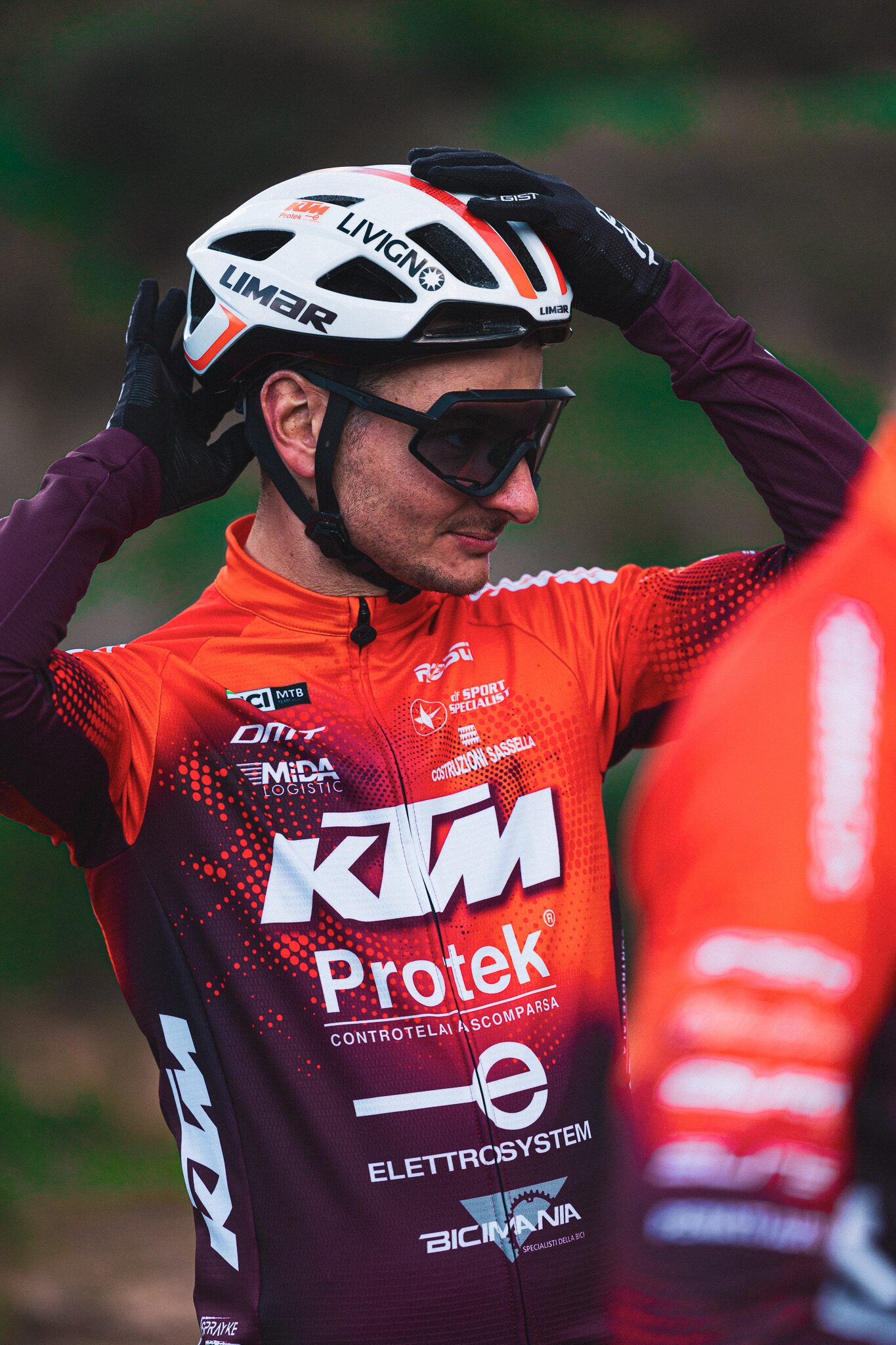 Athletes of the KTM team Protek Emmestampi with the new 2025 jersey