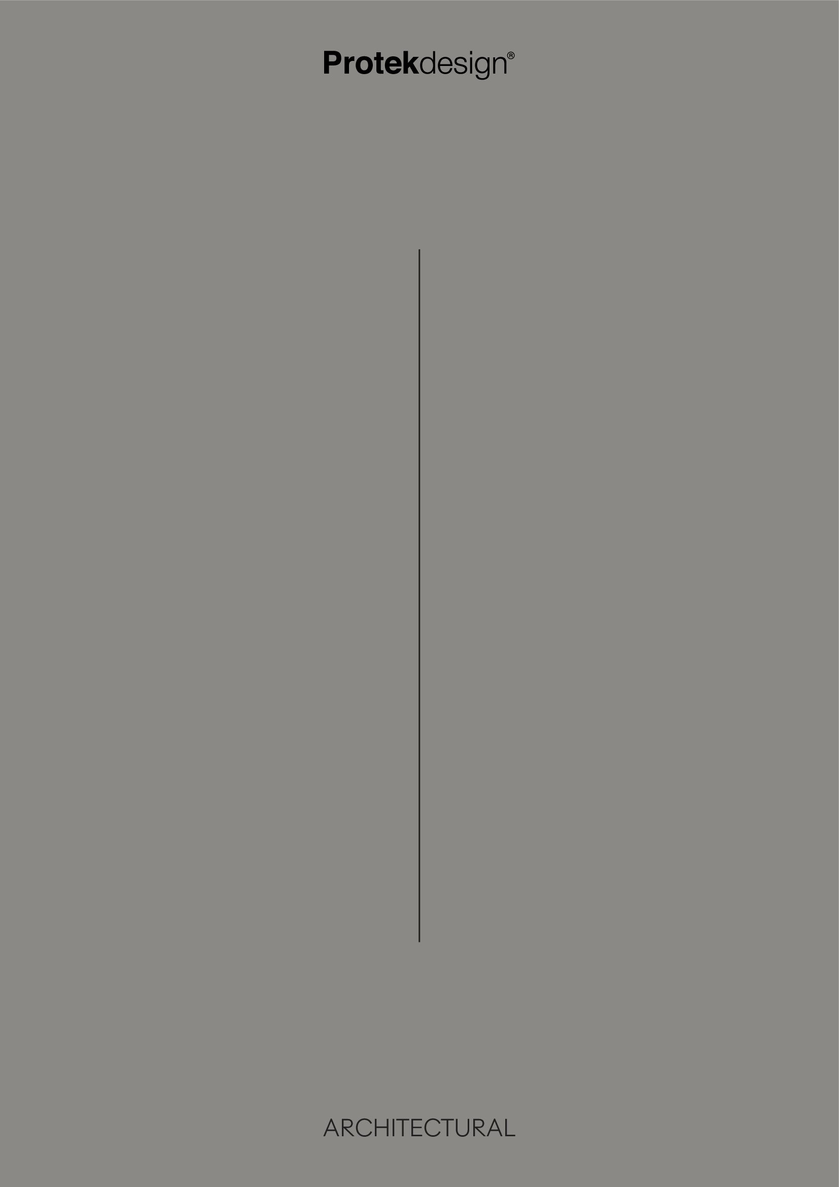Cover Catalogue ARCHITECTURAL 2027 Protekdesign