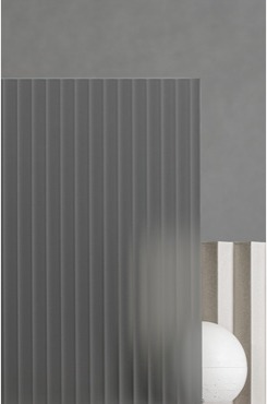 Vetri cannettati satinati Grigio VE17